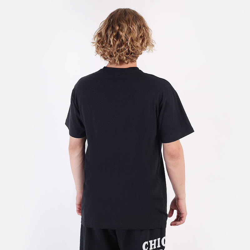 мужская черная футболка Mitchell and ness Metallic Shadow Traditional Tee A0713118BLK - цена, описание, фото 3